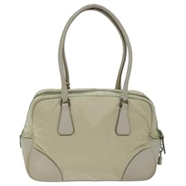 Prada-PRADA Borsa A Spalla Nylon Beige Auth am6097-Beige