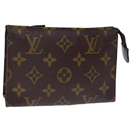 Louis Vuitton-LOUIS VUITTON Monogram Poche Toilette 15 Pouch Vintage M47546 LV Auth th4853-Monogram