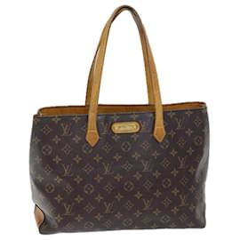 Louis Vuitton-LOUIS VUITTON Monogram Wilshire MM Hand Bag M45644 LV Auth 73537-Monogram