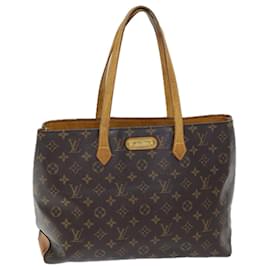 Louis Vuitton-Bolso de mano LOUIS VUITTON Monogram Wilshire MM M45644 LV Auth 73537-Monograma