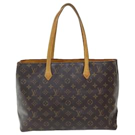 Louis Vuitton-LOUIS VUITTON Monogram Wilshire MM Hand Bag M45644 LV Auth 73537-Monogram
