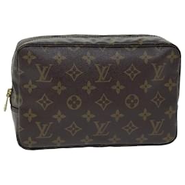 Louis Vuitton-LOUIS VUITTON Monogram Trousse Toilette 23 Clutch Bag M47524 LV Auth am6087-Monogram