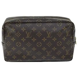 Louis Vuitton-LOUIS VUITTON Monogram Trousse Toilette 28 Pochette M47522 LV Auth am6130-Monogramma