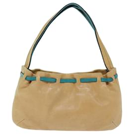Miu Miu-Miu Miu Hand Bag Leather Beige Auth 73657-Beige