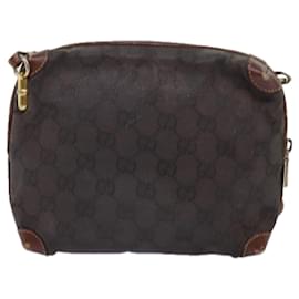 Gucci-GUCCI Borsa a tracolla in tela GG Marrone 007 104 4916 Auth th4893-Marrone