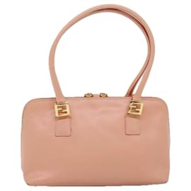 Fendi-FENDI Handtasche Leder Pink Auth 73857-Pink