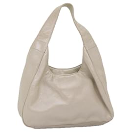 Prada-PRADA Hand Bag Leather White Auth fm3418-White