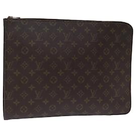 Louis Vuitton-LOUIS VUITTON Monogram Poche Document Briefcase M53400 LV Auth ar11811B-Monogram