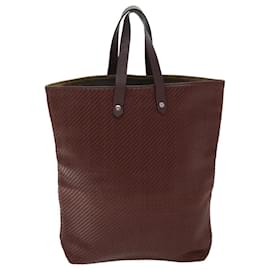 Hermès-HERMES Amedabadiego GM Hand Bag Leather Brown Auth yk12377-Brown