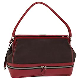 Prada-Bolso de hombro PRADA Lona Marrón Autenticación 73593-Castaño