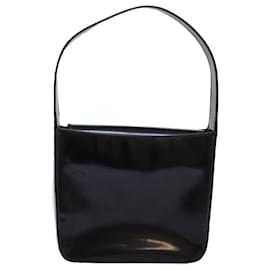 Gucci-GUCCI Shoulder Bag Enamel Black 000 1186 0506 Auth am6143-Black