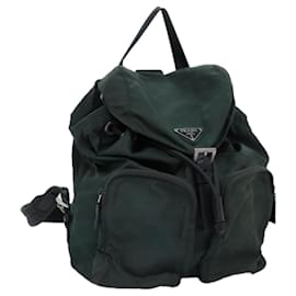 Prada-PRADA Backpack Nylon Green Auth 73875-Green