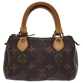 Louis Vuitton-LOUIS VUITTON Monogram Mini Speedy Hand Bag Vintage 2way M41534 LV Auth ar11793B-Monogram
