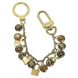 Louis Vuitton-LOUIS VUITTON Monogram Porte Cles Chainne Pastilles Charm Or M66172 Auth 74243-Doré