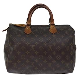 Louis Vuitton-Bolso de mano LOUIS VUITTON Monogram Speedy 30 M41526 LV Auth 73562-Monograma