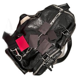 Valentino Garavani Sac weekender à double fermeture éclair Noir