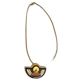 Michaela Frey Demi-lune Marron Beige Doré