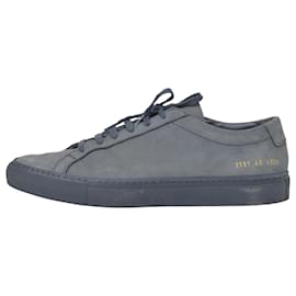 Autre Marque-Common Projects Achilles Baskets basses en daim bleu-Bleu