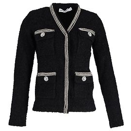 Self portrait Self-Portrait Embellished Jacket in Black Wool Black