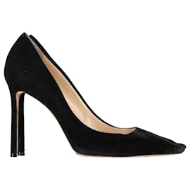 Jimmy Choo-Jimmy Choo Romy Pumps in Black Suede-Black