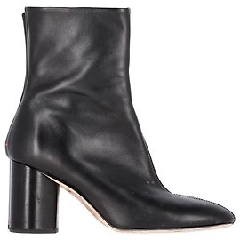 Botins Aeyde em couro preto Preto