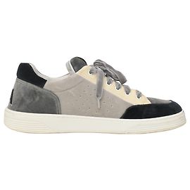 Baskets Chanel Velvet Logo en daim multicolore Gris