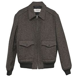Céline Celine Teddy Tweed Jagdjacke aus brauner Wolle Braun