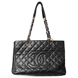 Chanel-Black 2008-2009 Caviar leather GST bag-Black