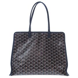 Goyard Blue Goyardine Sac Hardy PM Blue Navy blue