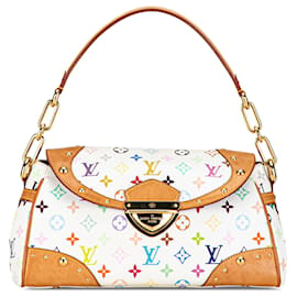 Louis Vuitton-Louis Vuitton White Monogram Multicolore Beverly MM-White