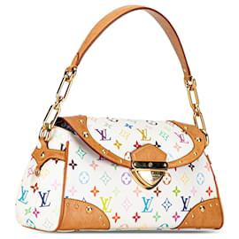 Louis Vuitton-Louis Vuitton White Monogram Multicolore Beverly MM-White