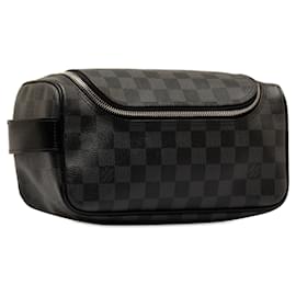 Louis Vuitton-Louis Vuitton Black Damier Graphite Toiletry Pouch-Black