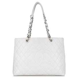 Chanel-Totalizador de compras Chanel White Caviar Grand-Blanco