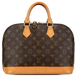 Louis Vuitton-Louis Vuitton Brown Monogram Alma PM-Marrone