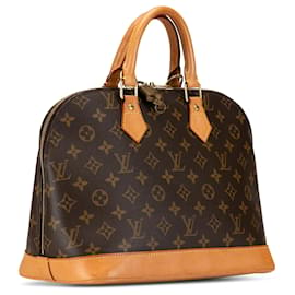 Louis Vuitton-Louis Vuitton Brown Monogram Alma PM-Castaño