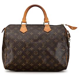 Louis Vuitton-Louis Vuitton Monograma marrón Speedy 30-Castaño