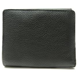 Chloé-NEW CHLOE MARCIE WALLET BLACK SEEDED LEATHER PURSE NEW WALLET-Black