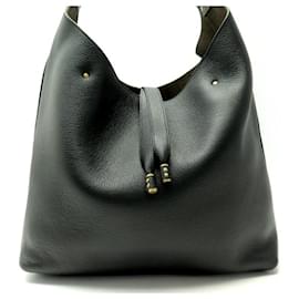 Chloé-NEUE CHLOE HOBO MARCIE HANDTASCHE CHC24SS630I31001 IN SCHWARZ SAMTLEDERTASCHE-Schwarz