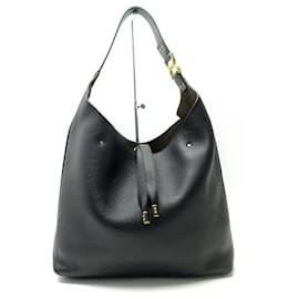 Chloé-NEUF SAC A MAIN CHLOE HOBO MARCIE CHC24SS630I31001 EN CUIR GRAINE NOIR BAG-Noir