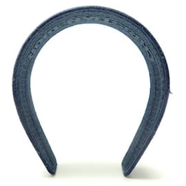 Christian Dior-NEW CHRISTIAN DIOR HEADBAND 12DFW986X134 NAVY BLUE DENIM HEADBAND-Navy blue