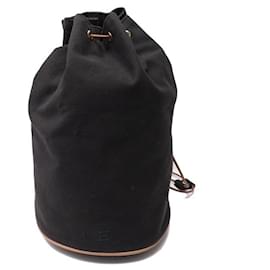 Hermès-NUEVA MOCHILA HERMES MATELOT MARCEL DE LONA NEGRA BOLSA MOCHILA DE LONA NEGRA-Negro