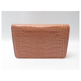 Tom Ford-NOVA BOLSA PEQUENA TOM FORD WHITNEY L1738-LCL395X BOLSA DE COURO CROCO-Rosa