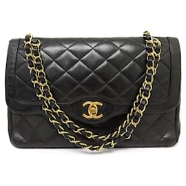 Chanel-BOLSO DE MANO VINTAGE CHANEL DIANA BOLSO DE MANO BANDOLERA DE PIEL ACOLCHADA-Castaño