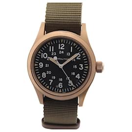 Autre Marque-NEW HAMILTON KHAKI FIELD WATCH H694590 MECHANICAL 38MM BRUSHED BRONZE WATCH-Golden