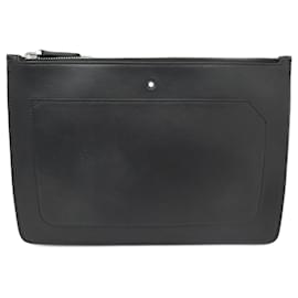 Montblanc-NEUE MONTBLANC MEISTERSTUCK URBAN CLUTCH BAG MB124081 KUPPLUNGSHANDTRÄGER-Schwarz