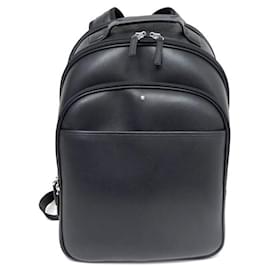 Montblanc-NEW MONTBLANC ZAINO LARGE SARTORIAL LEATHER BACKPACK 1112963 BACKPACK BAG-Black