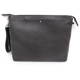 Montblanc-NUEVA BOLSA MONTBLANC MEISTERSTUCK SOFT GRAIN 114458 NUEVA BOLSA DE MANO-Castaño