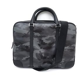 NOVA BOLSA MONTBLANC 118667 PASTA CAMUFLADA PORTA DOCUMENTOS DE COURO Outro