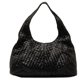 Bottega Veneta-Bottega Veneta Intrecciato Leather Hobo Bag Sac à bandoulière en cuir en excellent état-Autre