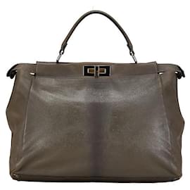 Fendi-Fendi Peekaboo Bolso de cuero Bolso de cuero 8BN210 en buen estado-Otro